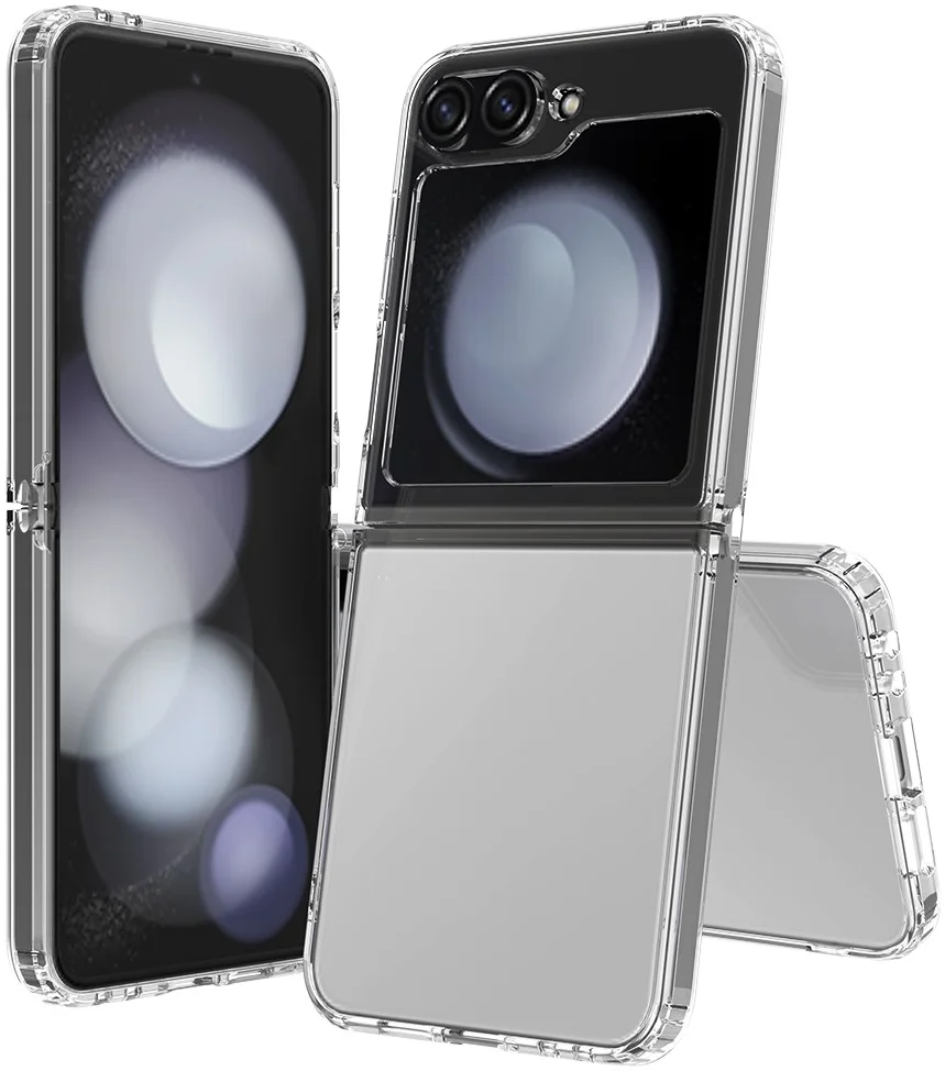 Samsung Galaxy Z Flip 7 FE / 6 Hoesje Dun TPU Back Cover Transparant afbeelding 1