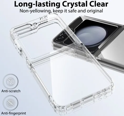 Samsung Galaxy Z Flip 7 FE / 6 Hoesje Dun TPU Back Cover Transparant afbeelding 8