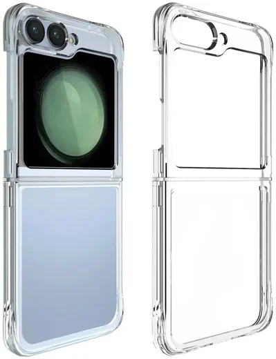 Samsung Galaxy Z Flip 7 FE / 6 Hoesje Schokbestendig Dun TPU Backcover Clear afbeelding 1