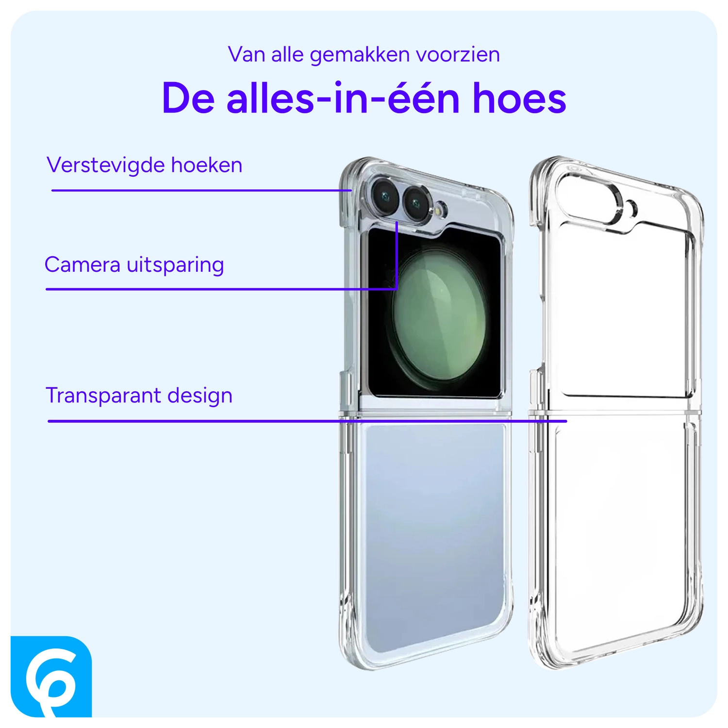 Samsung Galaxy Z Flip 7 FE / 6 Hoesje Schokbestendig Dun TPU Backcover Clear afbeelding 4