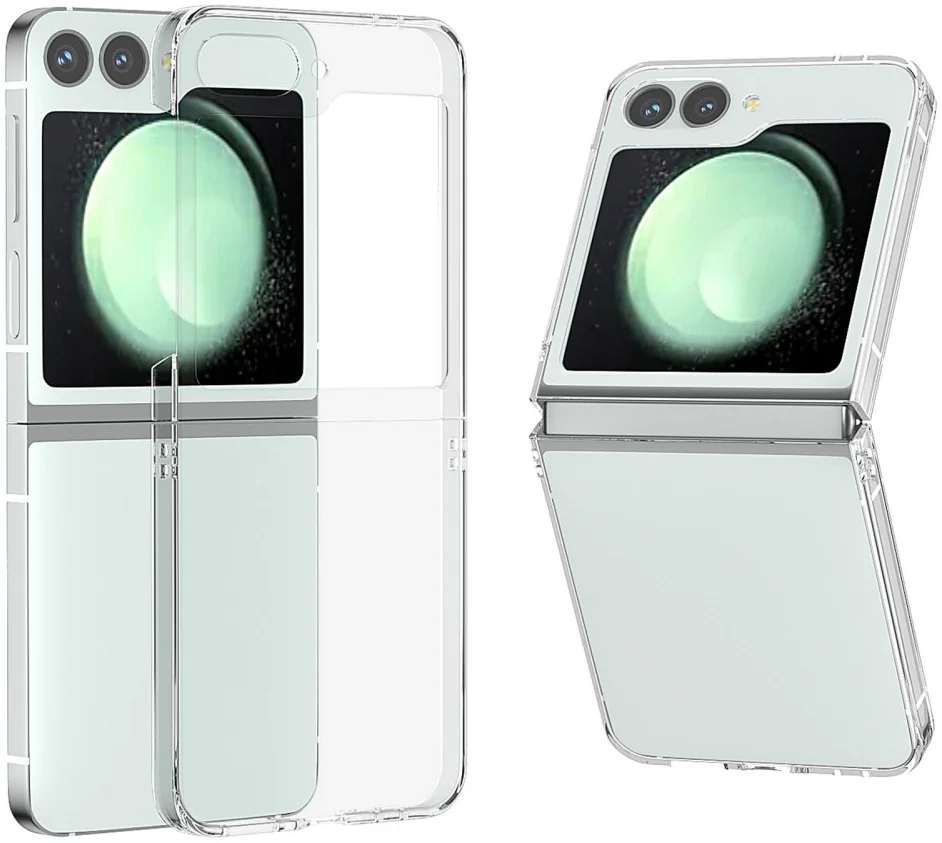 Samsung Galaxy Z Flip 7 FE / 6 Hoesje Armor Back Cover Transparant afbeelding 2