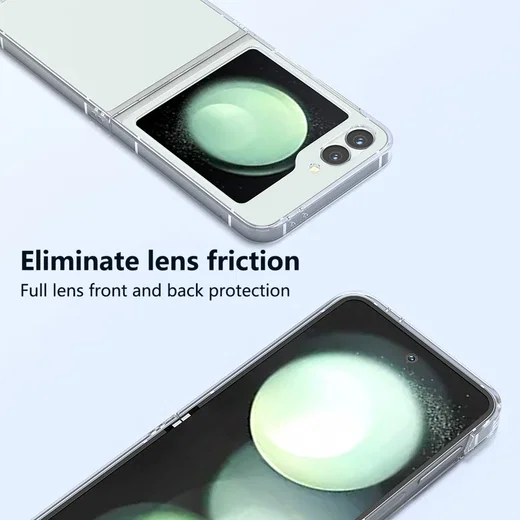 Samsung Galaxy Z Flip 7 FE / 6 Hoesje Armor Back Cover Transparant afbeelding 4