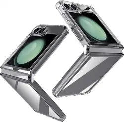 Samsung Galaxy Z Flip 7 FE / 6 Hoesje Armor Back Cover Transparant afbeelding