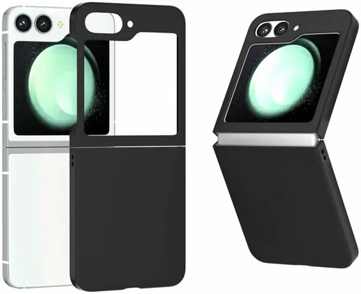 Samsung Galaxy Z Flip 7 FE / 6 Hoesje Armor Back Cover Zwart afbeelding 2