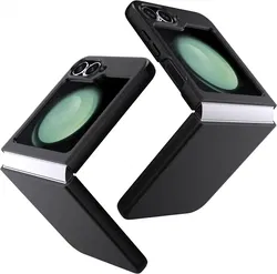 Samsung Galaxy Z Flip 7 FE / 6 Hoesje Armor Back Cover Zwart afbeelding