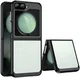Samsung Galaxy Z Flip 7 FE / 6 Hoesje Shock Proof Back Cover Transparant Zwart afbeelding 1