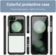 Samsung Galaxy Z Flip 7 FE / 6 Hoesje Shock Proof Back Cover Transparant Zwart afbeelding 2
