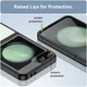 Samsung Galaxy Z Flip 7 FE / 6 Hoesje Shock Proof Back Cover Transparant Zwart afbeelding 6