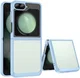 Samsung Galaxy Z Flip 7 FE / 6 Hoesje Shock Proof Back Cover Transparant Blauw