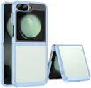 Samsung Galaxy Z Flip 7 FE / 6 Hoesje Shock Proof Back Cover Transparant Blauw