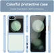 Samsung Galaxy Z Flip 7 FE / 6 Hoesje Shock Proof Back Cover Transparant Blauw afbeelding 3