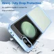 Samsung Galaxy Z Flip 7 FE / 6 Hoesje Shock Proof Back Cover Transparant Blauw afbeelding 4