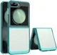 Samsung Galaxy Z Flip 7 FE / 6 Hoesje Shock Proof Back Cover Transparant Groen
