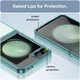 Samsung Galaxy Z Flip 7 FE / 6 Hoesje Shock Proof Back Cover Transparant Groen afbeelding 7