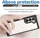 Samsung Galaxy Z Fold 6 Hoesje Shock Proof Back Cover Transparant/Zwart afbeelding 5