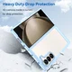 Samsung Galaxy Z Fold 6 Hoesje Shock Proof Back Cover Transparant/Blauw afbeelding 4