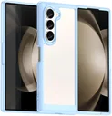 Samsung Galaxy Z Fold 6 Hoesje Shock Proof Back Cover Transparant/Blauw