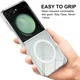 Samsung Galaxy Z Flip 7 FE / 6 Hoesje met MagSafe Dun TPU Back Cover Transparant afbeelding 4