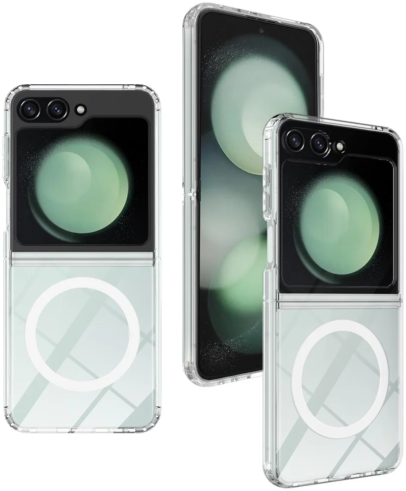 Samsung Galaxy Z Flip 7 FE / 6 Hoesje met MagSafe Dun TPU Back Cover Transparant afbeelding 7