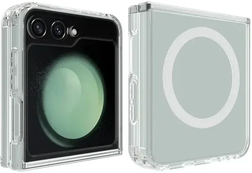 Samsung Galaxy Z Flip 7 FE / 6 MagSafe Hoesje Schokbestendig Dun TPU Transparant afbeelding 2