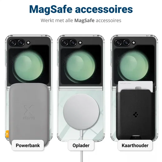 Samsung Galaxy Z Flip 7 FE / 6 MagSafe Hoesje Schokbestendig Dun TPU Transparant afbeelding 5