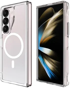 Samsung Galaxy Z Fold 6 Hoesje met MagSafe Dun TPU Back Cover Transparant