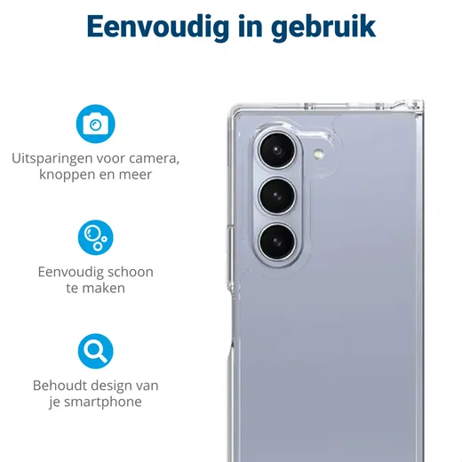 Samsung Galaxy Z Fold 6 MagSafe Hoesje Schokbestendig en Dun TPU Transparant afbeelding 6