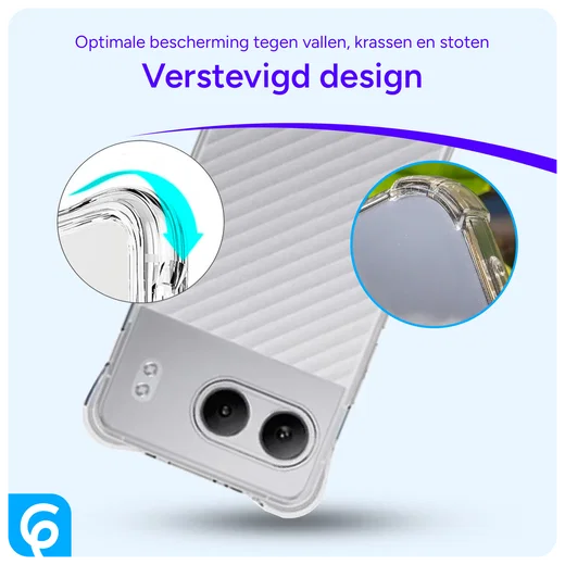 OnePlus Nord 4 Hoesje Schokbestendig en Dun TPU Back Cover Transparant afbeelding 2