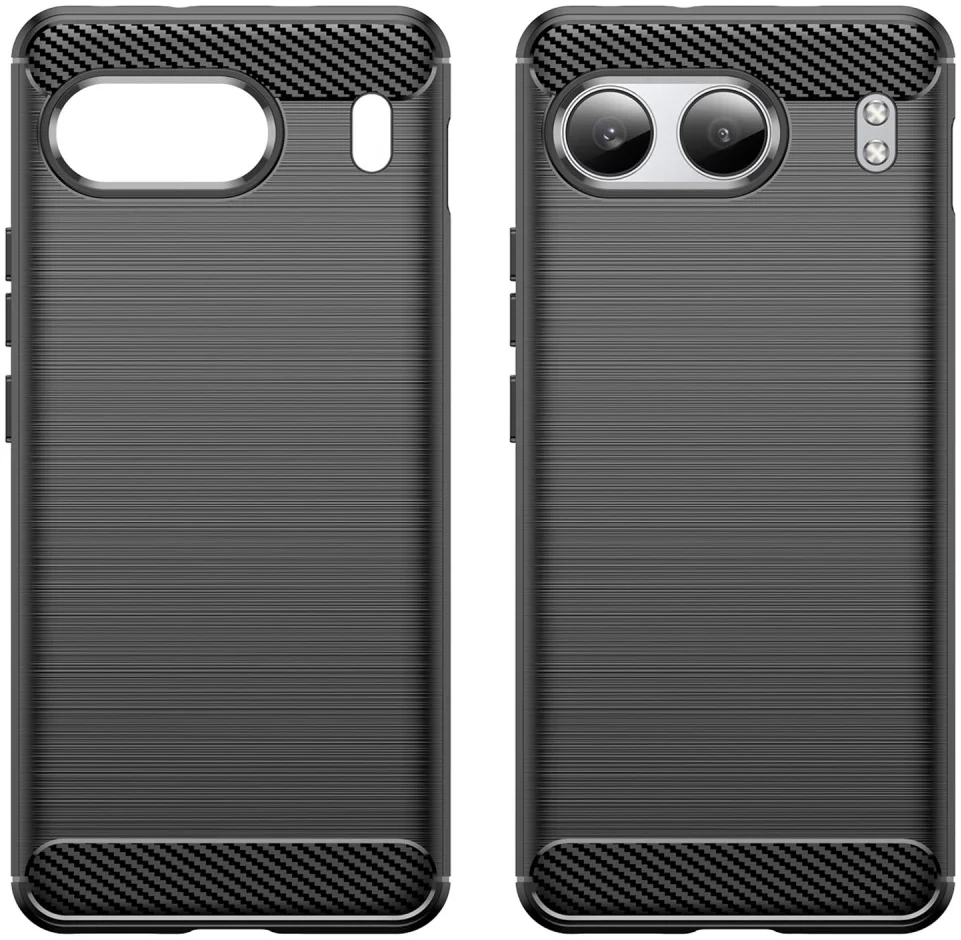 OnePlus Nord 4 Hoesje Geborsteld TPU Flexibele Back Cover Zwart afbeelding 7