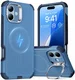 ESR Cyber Armor Apple iPhone 16 Hoesje MagSafe met Stand Blauw