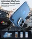 ESR Cyber Armor Apple iPhone 16 Hoesje MagSafe met Stand Blauw afbeelding 2