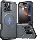 ESR Cyber Armor Apple iPhone 16 Pro Max Hoesje MagSafe met Stand Grijs