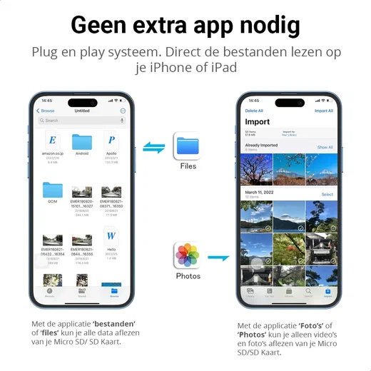 Lightning Adapter met SD-Kaartlezer voor iPhone en iPad afbeelding 5