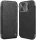 Nillkin Qin Prop Leather iPhone 16 Hoesje met Camera Cover Book Case Zwart afbeelding 1