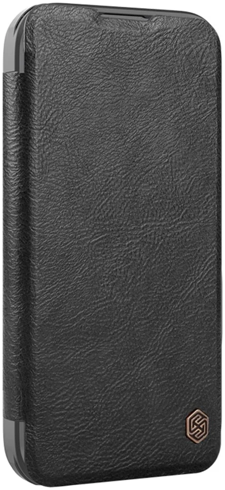 Nillkin Qin Prop Leather iPhone 16 Pro Max Hoesje Camera Cover Book Case Zwart afbeelding 9