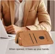 Nillkin Qin Prop Leather iPhone 16 Pro Max Hoesje Camera Cover Book Case Bruin afbeelding 4