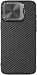 Nillkin CamShield Prop iPhone 16 Pro Hoesje MagSafe Back Cover Zwart afbeelding