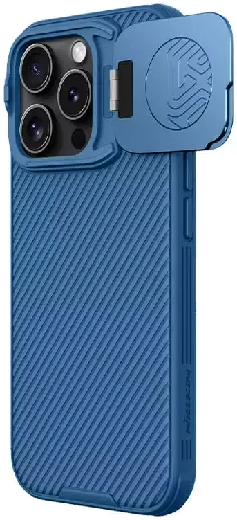 Nillkin CamShield Prop iPhone 16 Pro Hoesje MagSafe Back Cover Blauw afbeelding 2