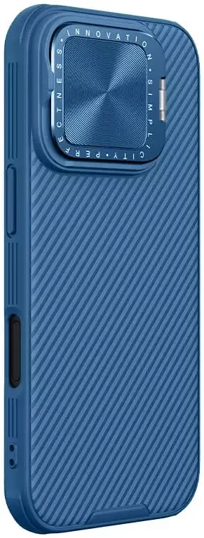 Nillkin CamShield Prop iPhone 16 Pro Hoesje MagSafe Back Cover Blauw afbeelding 7