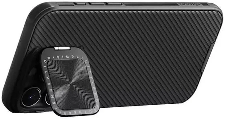 Nillkin CamShield Prop iPhone 16 Pro Max Hoesje MagSafe Back Cover Zwart afbeelding 7