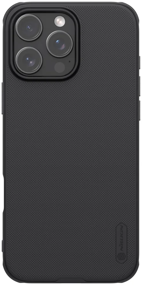 Nillkin Frosted Shield Apple iPhone 16 Pro Hoesje MagSafe Back Cover Zwart afbeelding 1