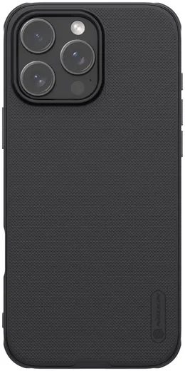 Nillkin Frosted Shield Apple iPhone 16 Pro Hoesje MagSafe Back Cover Zwart afbeelding 1