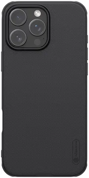 Nillkin Frosted Shield Apple iPhone 16 Pro Hoesje MagSafe Back Cover Zwart