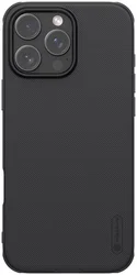 Nillkin Frosted Shield Apple iPhone 16 Pro Hoesje MagSafe Back Cover Zwart afbeelding