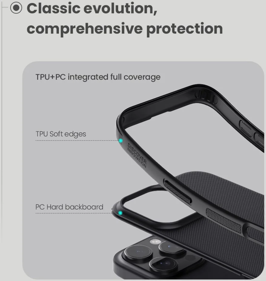 Nillkin Frosted Shield Apple iPhone 16 Pro Hoesje MagSafe Back Cover Zwart afbeelding 6