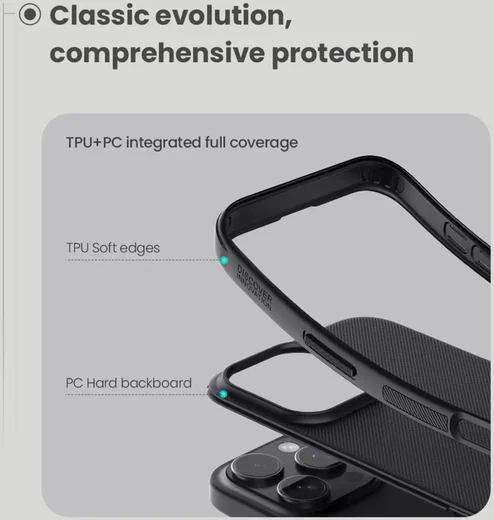 Nillkin Frosted Shield Apple iPhone 16 Pro Hoesje MagSafe Back Cover Zwart afbeelding 6