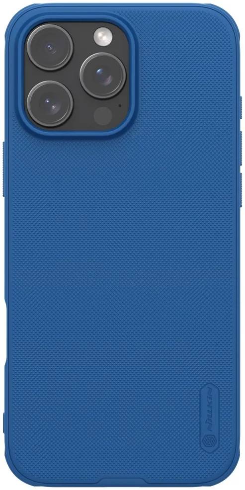 Nillkin Frosted Shield Apple iPhone 16 Pro Max Hoesje MagSafe Back Cover Blauw afbeelding 1