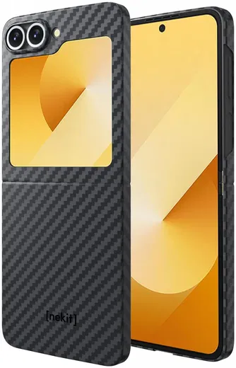 NEKIT Fiber Samsung Galaxy Z Flip 7 FE / 6 Hoesje MagSafe Kevlar Back Cover Dun afbeelding 16