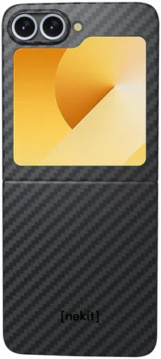 NEKIT Fiber Samsung Galaxy Z Flip 7 FE / 6 Hoesje MagSafe Kevlar Back Cover Dun afbeelding 13