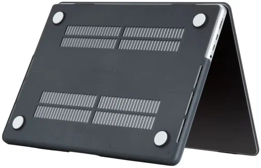 Techsuit MacBook Air 13 (2020) Case met Anti Slip Laag Matte Zwart afbeelding 3